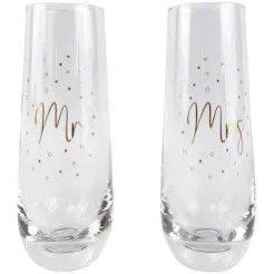 Mr & Mrs Champagne glasses
