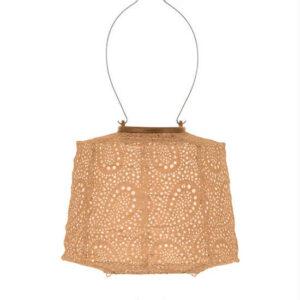 Lumiz Lantern Lampshade 20cm Apricot Paisley