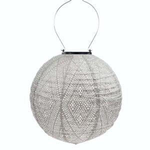 Lumiz Lantern Round 30cm Light Taupe Ikat