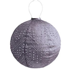 Lumiz Lantern Round 40cm Mauve Purple Verso