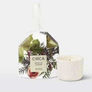 Circa Candle Bauble White Fig & Cedar 70g
