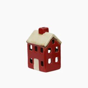 Alsace Petite Tea Light Chalet Red Cream